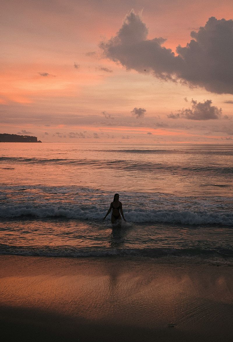 sunset on beach